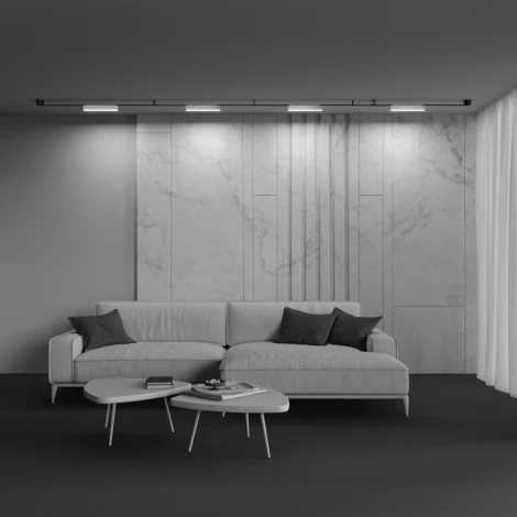 Трековый светильник ременной Maytoni Basis Parity TR129B-12W3K-W 48V 3000K 12Вт белый (LED)