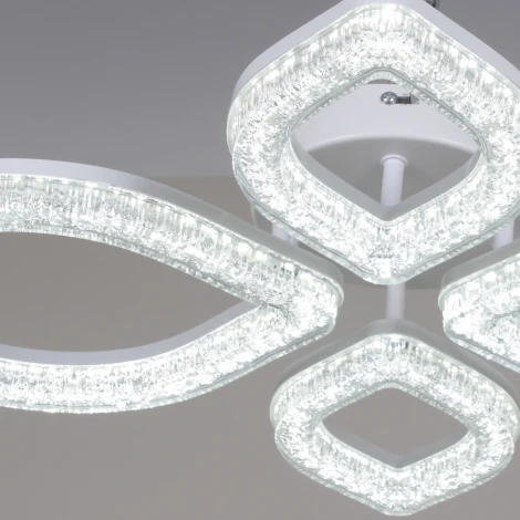 Потолочная люстра светодиодная на штанге с регулировкой цветовой температуры, яркости и ночным режимом Reluce 69290-0.3-2+2 WH