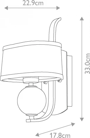 Бра Quoizel Gotham QZ-GOTHAM1-BB