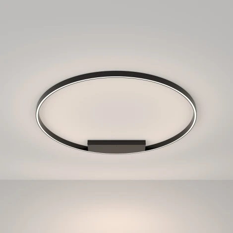 Потолочный светильник круглый Maytoni Rim MOD058CL-L65BK (LED, 220V, кольцо)