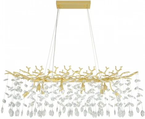 Подвесная люстра хрустальная Arte Milano Milano-2 23210.1000.10.E14.B GD (220V, на тросе)
