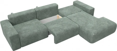 Диван угловой Лига-036 НПБ Классик Лонг правый угол Лига Диванов (Велюр) арт.127786