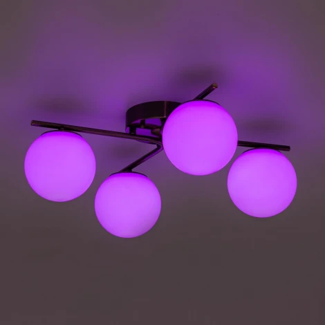 Потолочная люстра RGB на штанге Citilux Адам Смарт CL228A143 (LED, 220V, умный дом - Алиса, Маруся, Салют, шарики)