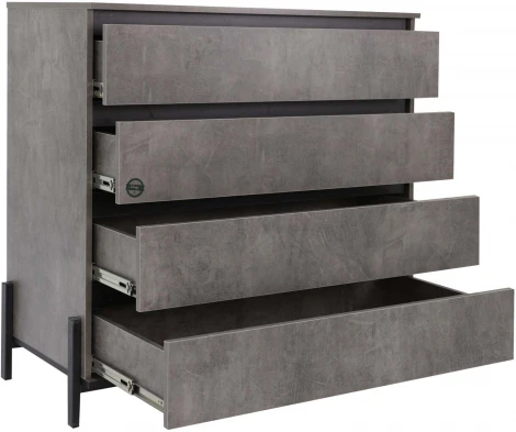 Комод Ивару НЕКСТ - 1 Камень темный, Черный