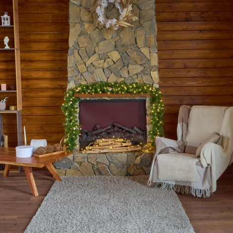 Гирлянда светодиодная "Роса", 30м. 300 светодиодов, теплый белый свет Uniel ULD-S3000-300/DGA WARM WHITE IP20 DEW