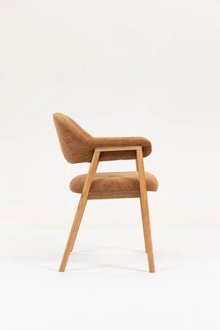 Стул обеденный Tavu с деревянными ножками терракотовый Stool Group арт.УТ000041728