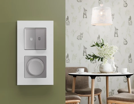 Рамка Ambrella Volt ALFA Qubi (Белый матовый) 4-ая AF250124