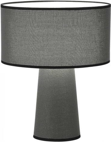 Настольная лампа ST Luce Jackie SL1354.704.01 Серый/Серый, Черный E27 1*40W (220V, выключатель, круглые)