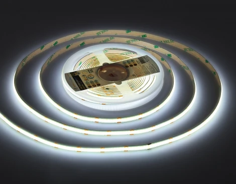 Светодиодная лента COB 608Led/ 12W m/ 24V IP20 CCT 3000-6500K/ 5m*8mm*2.2mm (3 конт.) Ambrella Illumination GS4901