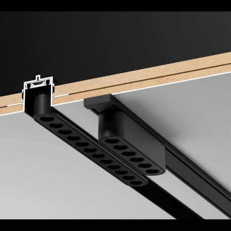 Низковольтный накладной шинопровод 1м Novotech Smal 135194 SHINO IP20 48V