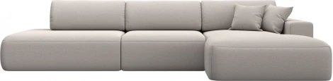 Диван угловой Лига-036 НПБ Модерн Лонг правый угол Лига Диванов (Замша) арт.127762