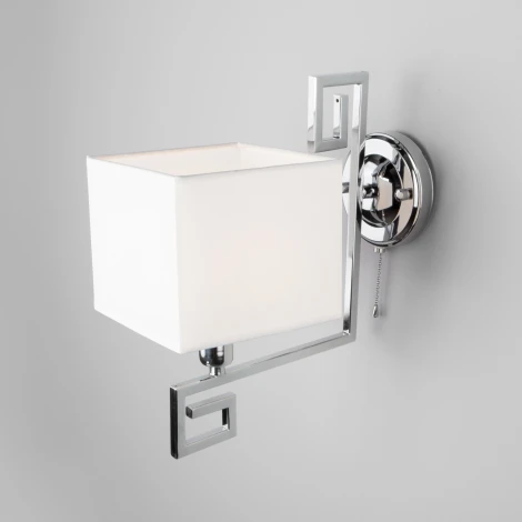 Бра Eurosvet Alma 60115/1 хром (220V, выключатель, куб)