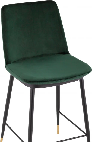 Стул полубарный Stool Group Мелисса велюр зеленый УТ000035753