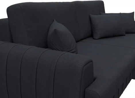 Диван угловой Лига-057 НПБ угол правый Лига Диванов (Замша) арт.129282