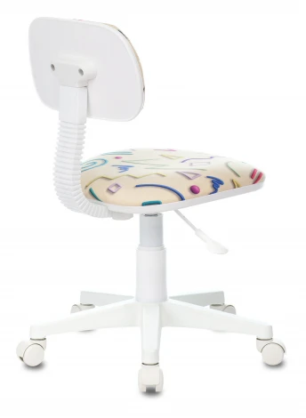 Кресло детское Бюрократ CH-W201NX песочный Sticks 02 крестовина пластик пластик белый