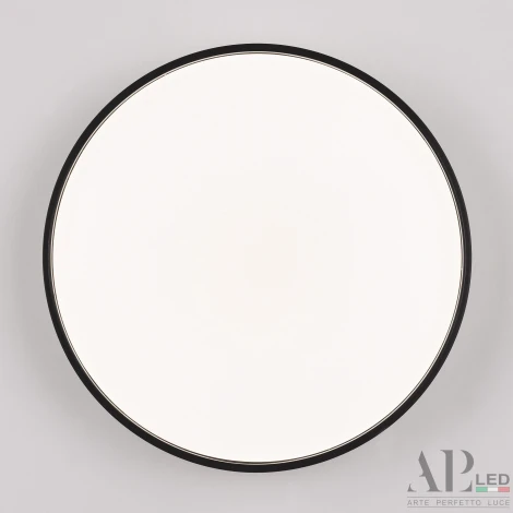 Потолочный светильник круглый светодиодный APL LED Toscana 3315.XM302-1-328/18W/4K Black (220V, круглые)