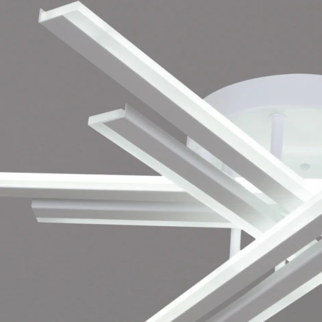 Потолочная люстра светодиодная на штанге с пультом с регулировкой цветовой температуры, яркости и ночным режимом Reluce 16090-0.3-06 BK,WH