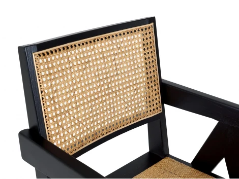 Комплект стульев Baltimore 2 шт. ОГОГО Обстановочка! 966325 (Массив,Дерево,Ротанг/Бежевый,Черный)