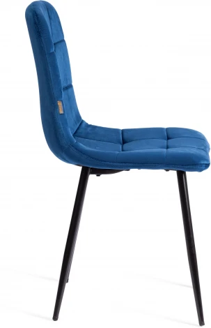 Стул CHILLY (mod. JSC-220) / 2 шт. в упаковке Tetchair (Велюр,Металл /Синий) арт.24560