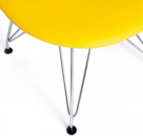 Обеденный стул Tetchair CINDY IRON CHAIR (EAMES) (Металл,Пластик/Желтый) 15352