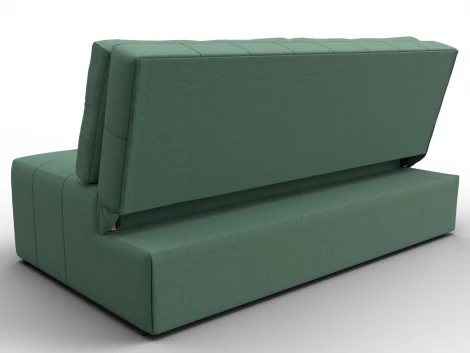 Диван прямой Лига-107 (160) (ЛДСП,Брус,Фанера,Рогожка/Зеленый) Лига Диванов 134916