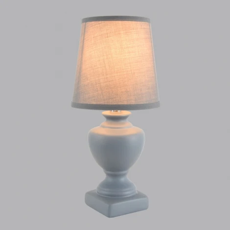 Настольная лампа Lumion Bianka 8164/1T серый, керамика/текстиль E14 1*40W 220V (выключатель)