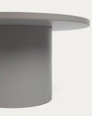 Круглый журнальный столик Fleksa из серого металла Ø 72 см La Forma (ex Julia Grup) арт.109402
