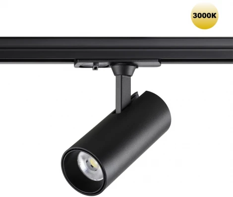 Светильник трековый однофазный двухжильный Novotech Selene 359149 PORT черный IP20 LED 15W 220V 3000К 1440Лм (круглые)