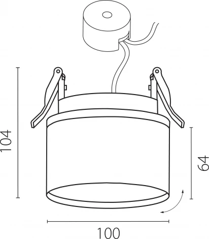 Встраиваемый потолочный светильник Lightstar Acuto 215856 (LED, 220V, круглые, IP44)