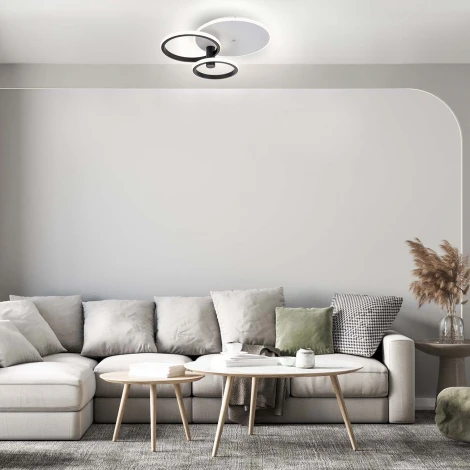 Потолочный светильник светодиодный с пультом Escada CONTOUR 10213/2LED BL White (регулировка яркости, 220V)