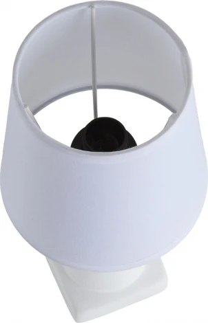 Настольная лампа Lumion Bianka 8163/1T белый, керамика/текстиль E14 1*40W 220V (выключатель)