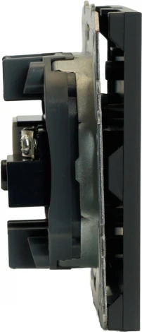 ТВ-розетка и Ethernet RJ-45 (черный) Stekker Эмили 49846