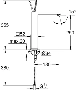 Смеситель Grohe Eurocube Joy 23661000 для раковины