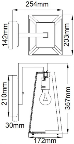 Настенный светильник уличный Kichler Delison KL-DELISON-M-RZ (220V, IP44)