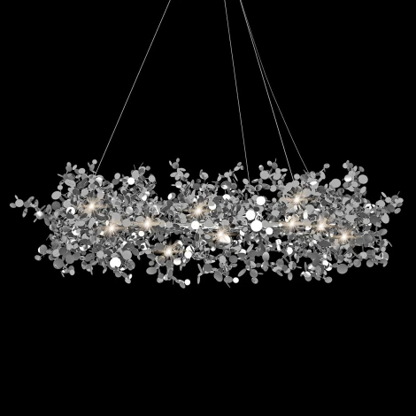 Подвесная люстра Loft It Spark 10101/800 Chrome (220V, на тросе, лепестки)