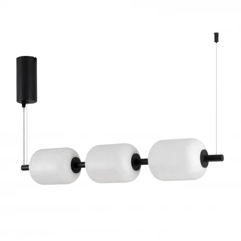 Подвесной светильник SP-CARAMELA-HANG-L720-12W Warm2700 (BK, 360 deg, 230V) (Arlight, IP20, Натуральный шелк) 056885