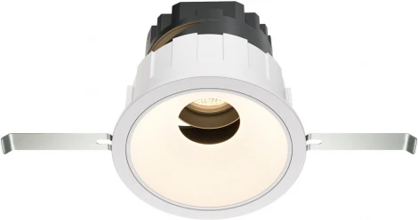 Встраиваемый светильник под гипсокартон Wise 3000K 10W Maytoni DL057-10W3K-W (LED, 220V, круглые)