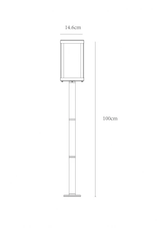 Наземный фонарь Arte Lamp Belfast A4569PA-1BK