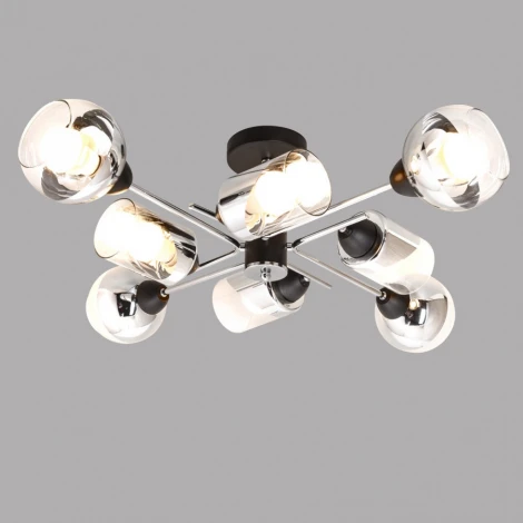 Потолочная люстра на штанге Imex MD.8243-8-S-BK+CH