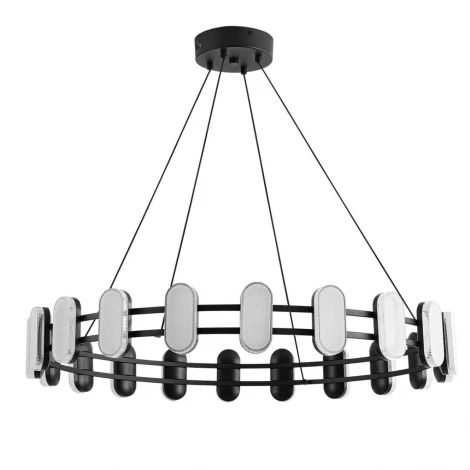 Люстра подвесная Lumion Ovela 8342/40L черный/белый металл/акрил LED 40W 4000K 220V