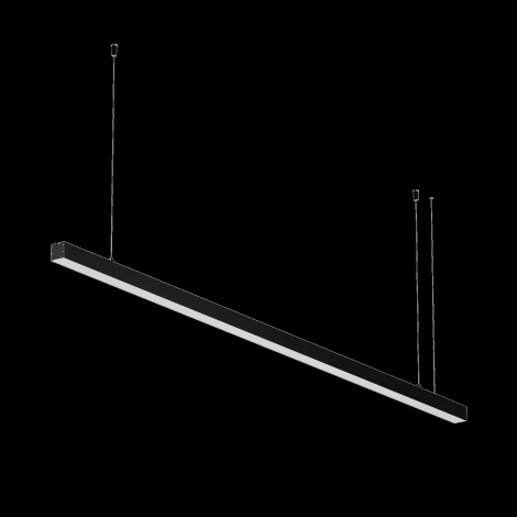 Подвесной светильник линейный светодиодный Maytoni Technical LL312013 3000K 35x35 черный 1,5 м