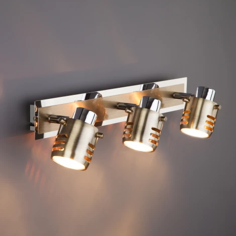 Спот Eurosvet 23463 23463/3 хром / античная бронза