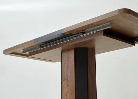 Обеденный стол M-City STORK Дуб Канзас/ Графит 120