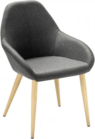 Кресло Kent темно-серый/нат.дуб R-Home арт.410119131h_ТмСер_н.дуб