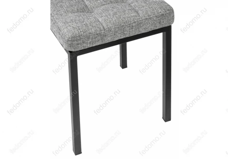 Табурет Woodville Байя рогожка графит / черный матовый 424171