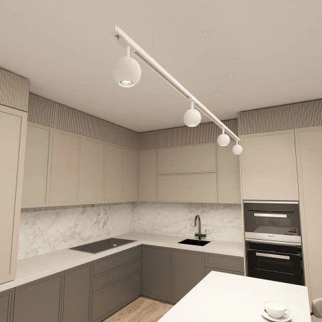 Трековый светильник однофазный Denkirs Omra DK6070-WH