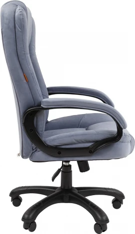 Компьютерное кресло CHAIRMAN HOME 600 (Пластик,Велюр/Голубой)