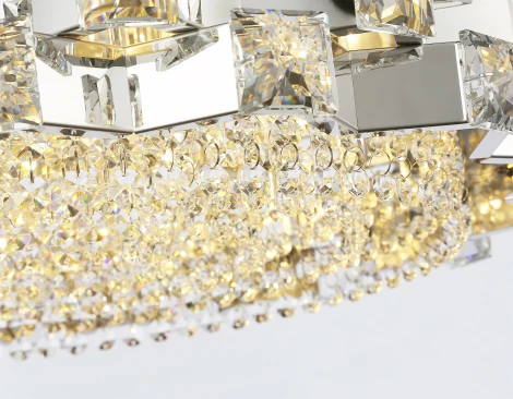 Подвесная люстра с хрусталем Ambrella High Light LH41001 (220V, на цепи, круглые)