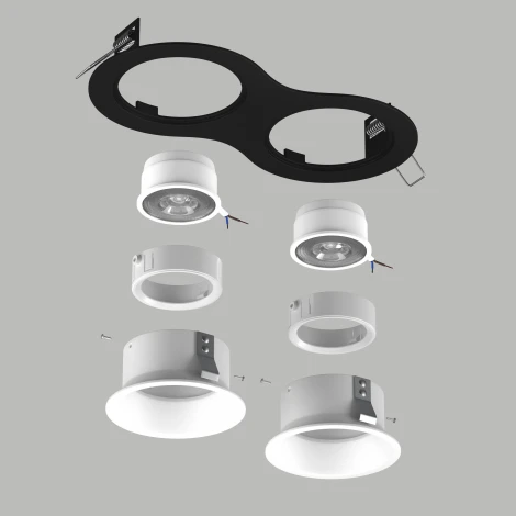 Встраиваемый светильник под LED модуль/ламп МR16 Lightstar Domino D6270606WMOD (220V)