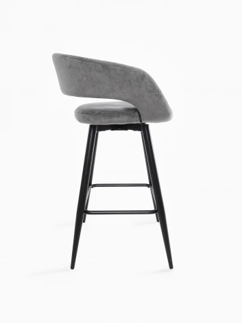 Стул барный МАМАДОМА Барни Р 700, Черный/Antracite Lux b28